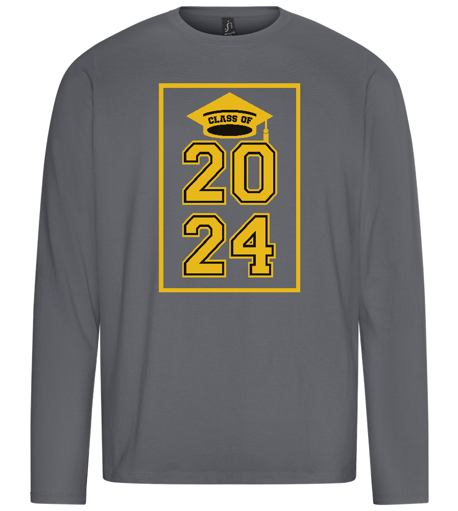 Class of '24 Design - Premium men's long sleeve t-shirt_MOUSE GREY_front