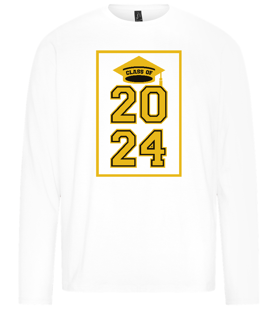 Class of '24 Design - Premium men's long sleeve t-shirt_WHITE_front