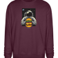 Spaceman Burger Design - Comfort Essential Unisex Sweater_BORDEAUX_front