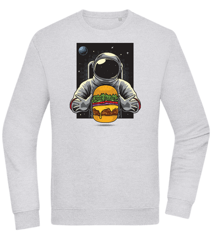 Spaceman Burger Design - Comfort Essential Unisex Sweater_ORION GREY II_front