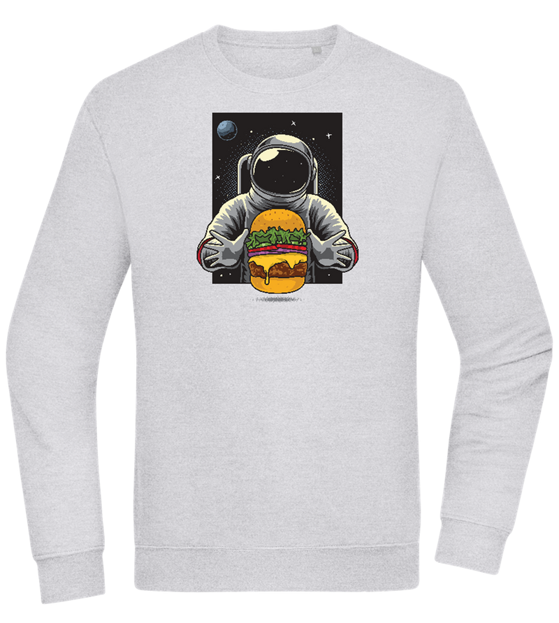 Spaceman Burger Design - Comfort Essential Unisex Sweater_ORION GREY II_front