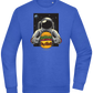 Spaceman Burger Design - Comfort Essential Unisex Sweater_ROYAL_front