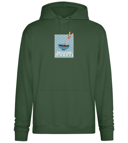 Itadakimasu Design - Premium Essential Unisex Hoodie_GREEN BOTTLE_front