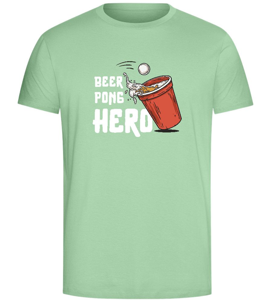 The Beer Pong Hero Design - Comfort Unisex T-Shirt_ICE GREEN_front