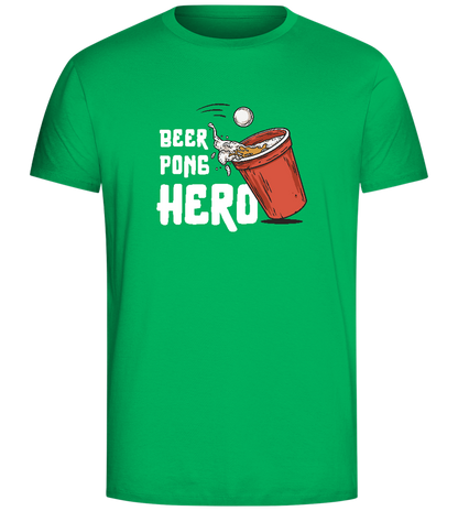 The Beer Pong Hero Design - Comfort Unisex T-Shirt_SPRING GREEN_front