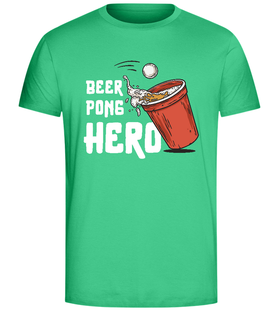 The Beer Pong Hero Design - Comfort Unisex T-Shirt_SPRING GREEN_front