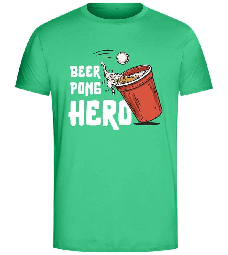 The Beer Pong Hero Design - Comfort Unisex T-Shirt_SPRING GREEN_front