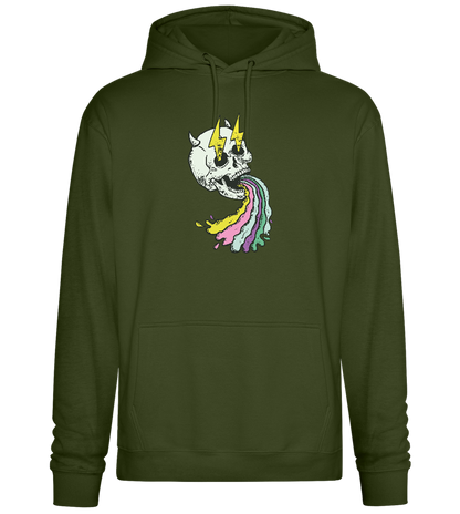 Rainbow Skull Thunders Design - Premium Essential Unisex Hoodie_ARMY_front