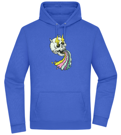 Rainbow Skull Thunders Design - Premium Essential Unisex Hoodie_ROYAL_front