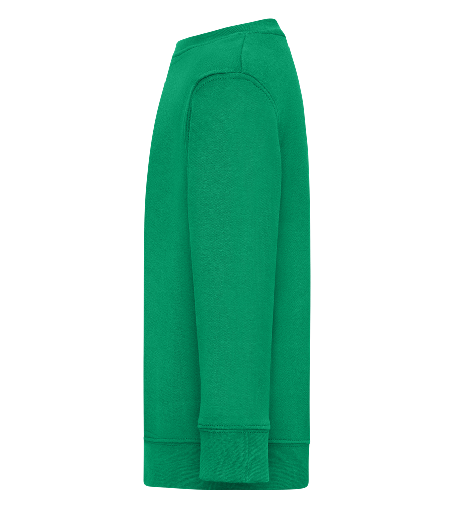 Chin Up Heels Down Design - Comfort Kids Sweater_MEADOW GREEN_left