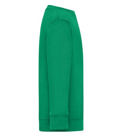 Chin Up Heels Down Design - Comfort Kids Sweater_MEADOW GREEN_right