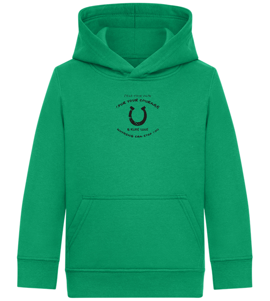 Spur Your Courage Design - Comfort Kids Hoodie_MEADOW GREEN_front