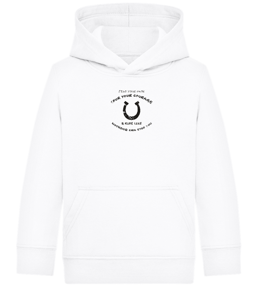 Spur Your Courage Design - Comfort Kids Hoodie_WHITE_front