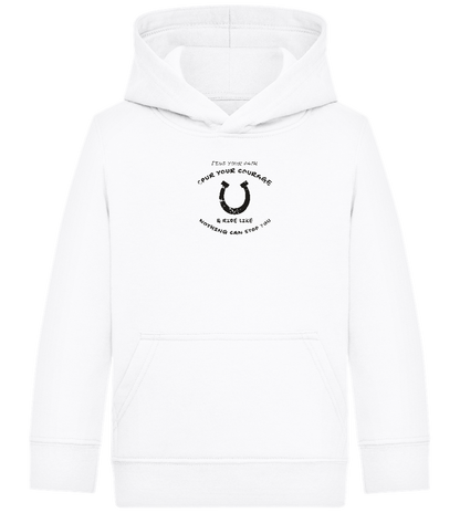 Spur Your Courage Design - Comfort Kids Hoodie_WHITE_front