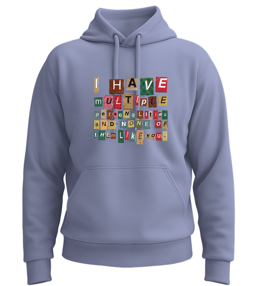 Multiple Personalities Design - Premium Essential Unisex Hoodie_BLUE_front
