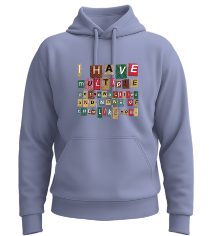 Multiple Personalities Design - Premium Essential Unisex Hoodie_BLUE_front