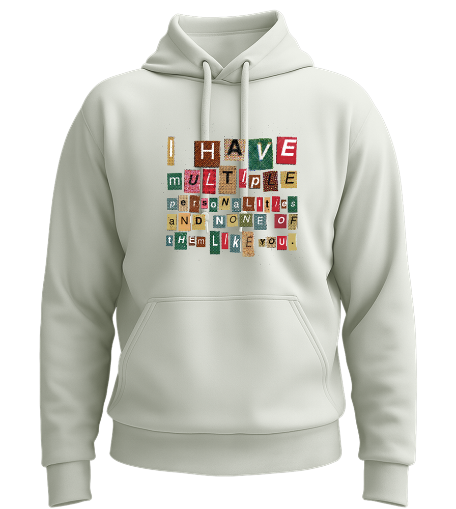 Multiple Personalities Design - Premium Essential Unisex Hoodie_CREAMY GREEN_front