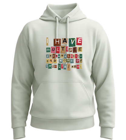Multiple Personalities Design - Premium Essential Unisex Hoodie_CREAMY GREEN_front