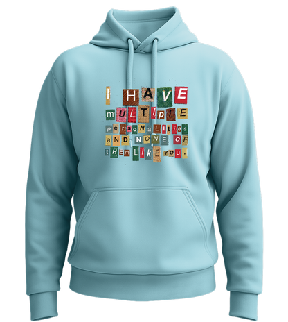 Multiple Personalities Design - Premium Essential Unisex Hoodie_POOL BLUE_front