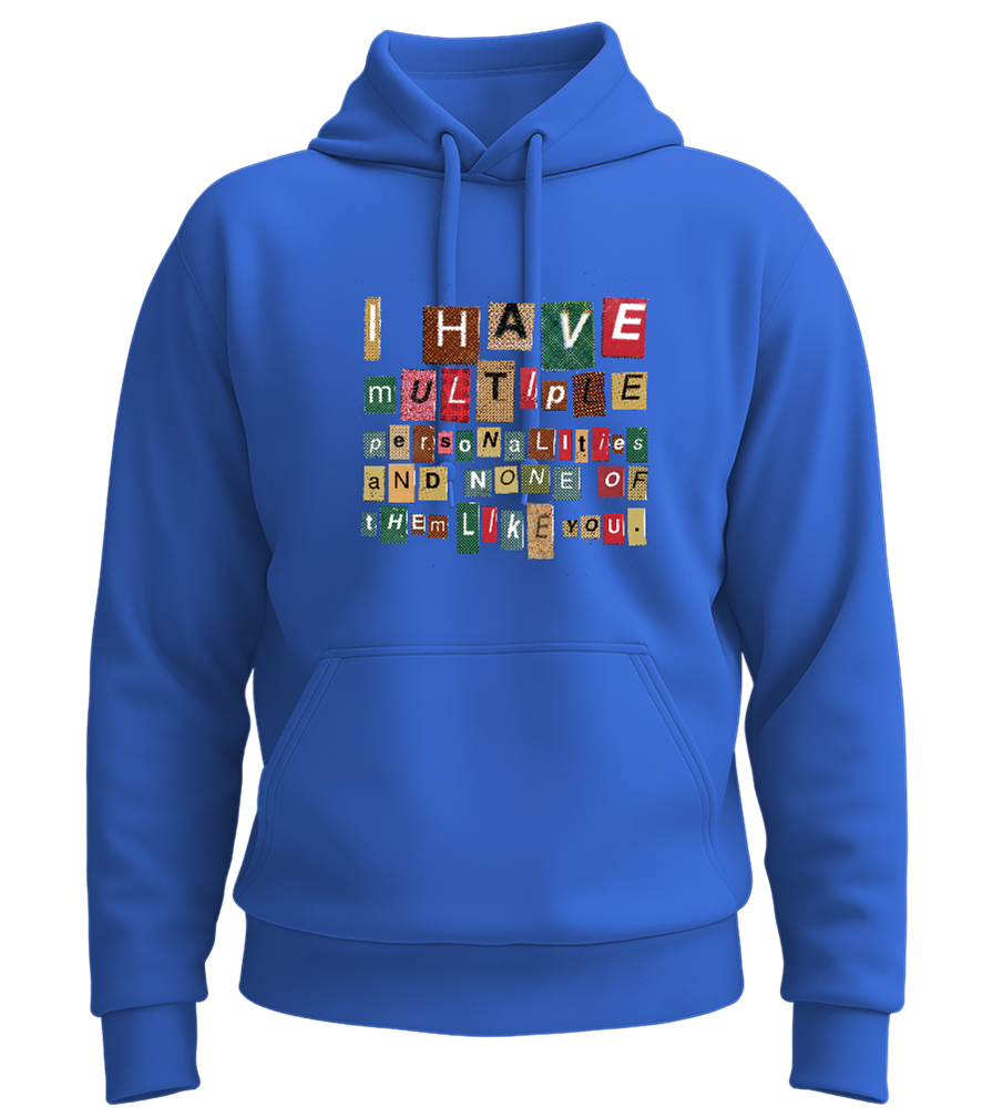 Multiple Personalities Design - Premium Essential Unisex Hoodie_ROYAL_front