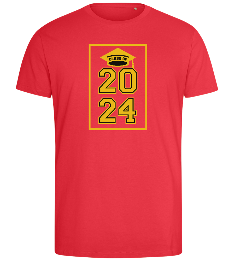 Class of '24 Design - Comfort men's fitted t-shirt_BRIGHT RED_front