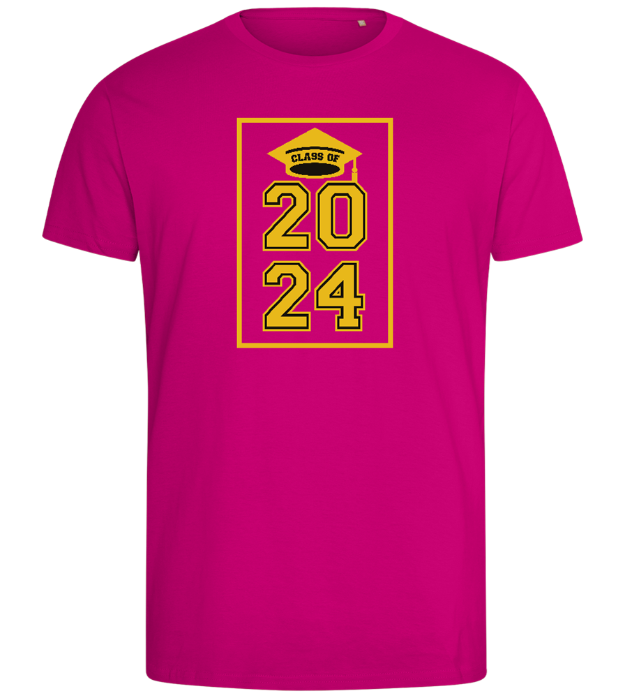 Class of '24 Design - Comfort men's fitted t-shirt_FUCHSIA_front