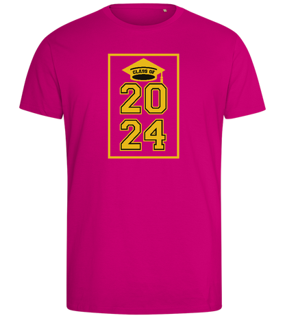 Class of '24 Design - Comfort men's fitted t-shirt_FUCHSIA_front