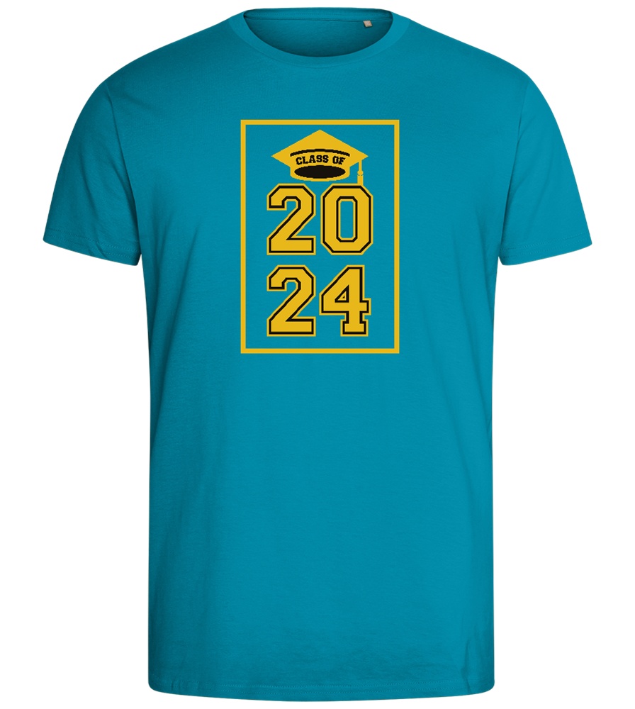 Class of '24 Design - Comfort men's fitted t-shirt_TURQUOISE_front