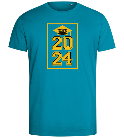 Class of '24 Design - Comfort men's fitted t-shirt_TURQUOISE_front