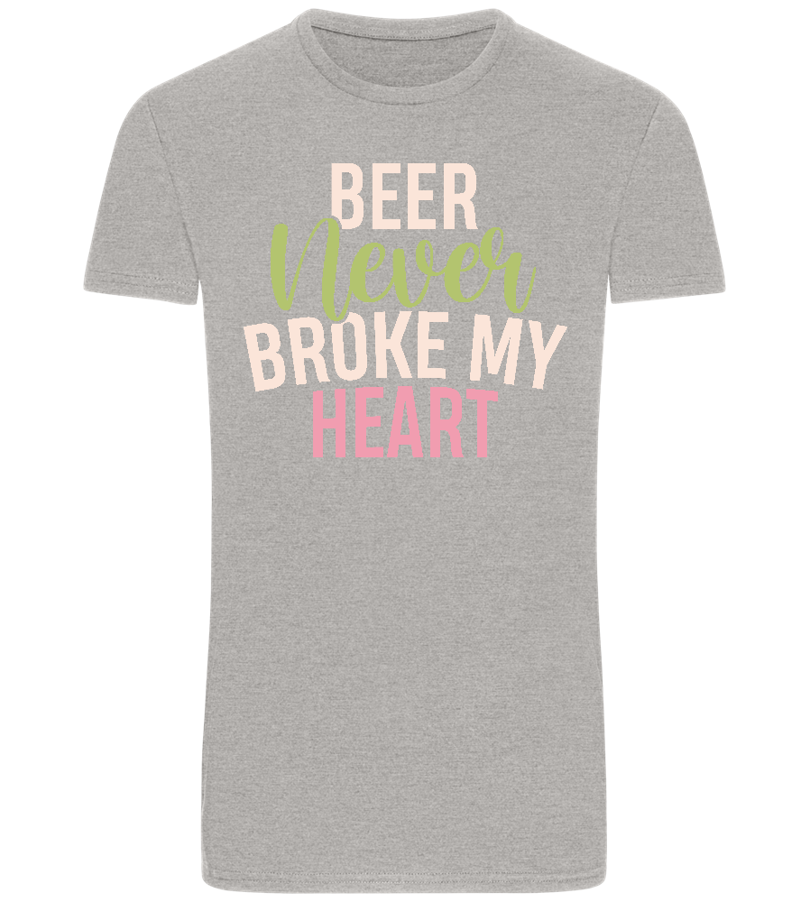 Never Broke My Heart Design - Basic Unisex T-Shirt_ORION GREY_front