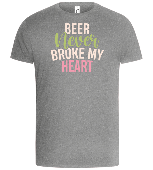 Never Broke My Heart Design - Basic Unisex T-Shirt_ORION GREY_front