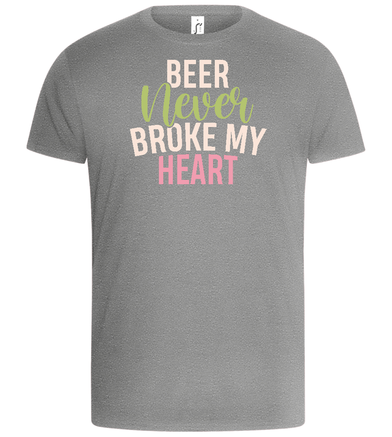 Never Broke My Heart Design - Basic Unisex T-Shirt_ORION GREY_front