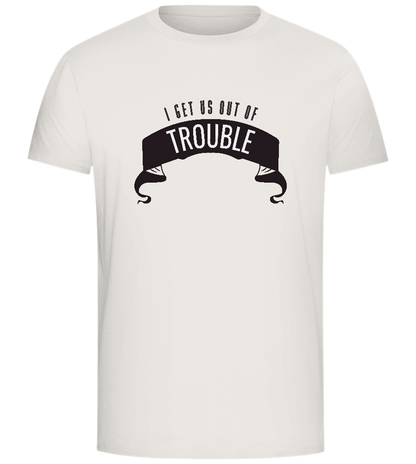 Out of Trouble Design - Comfort Unisex T-Shirt_ECRU_front