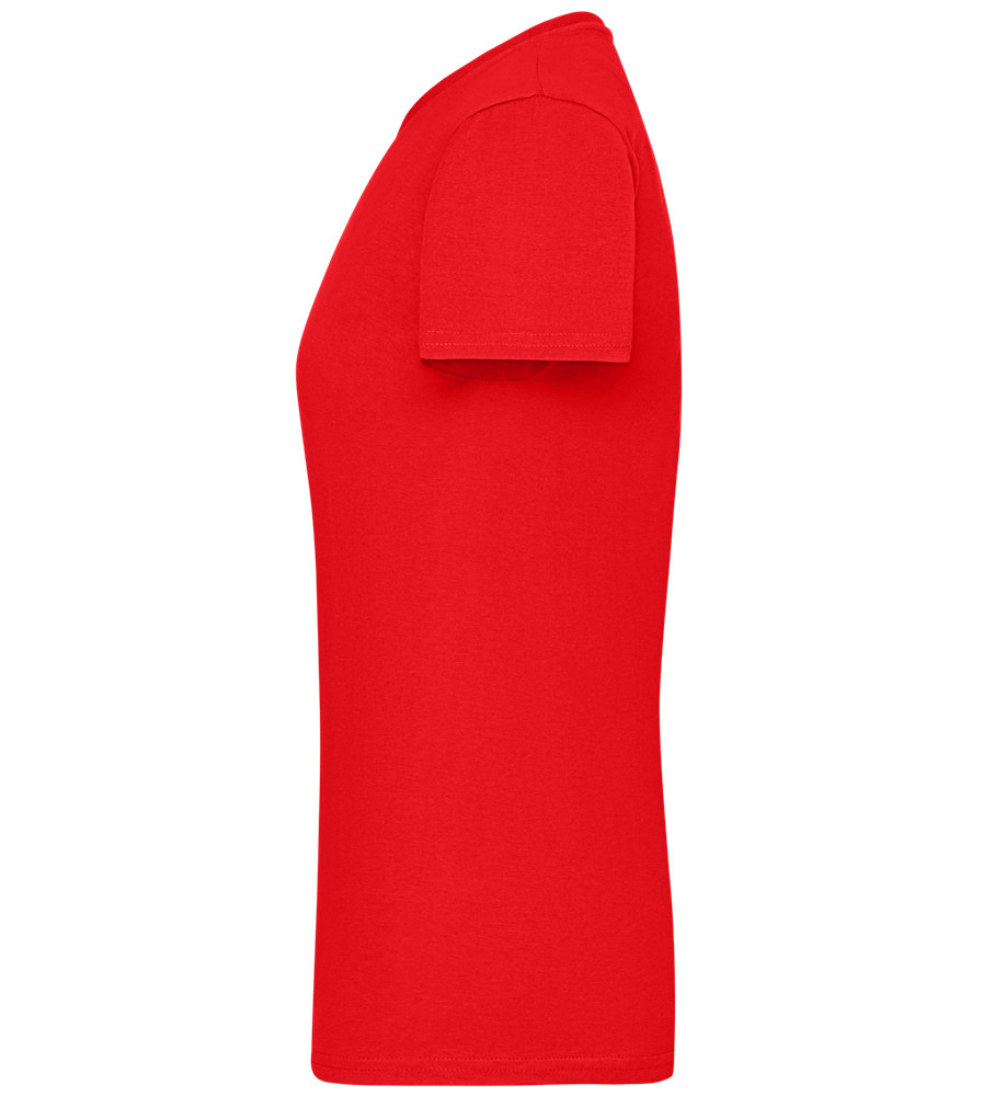 Kiss Me Vampire Design - Basic women's fitted t-shirt_RED_left