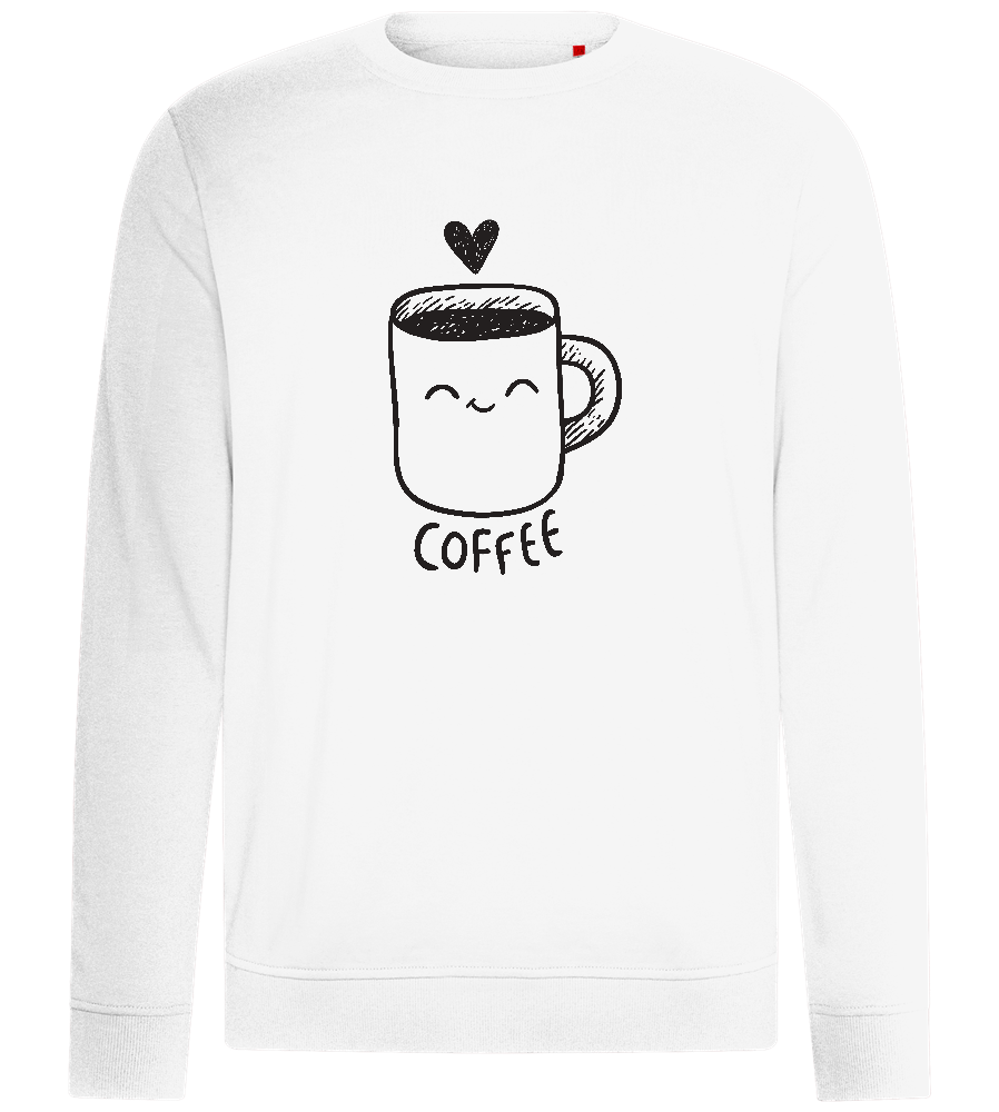 Cute Coffee Design - Comfort unisex sweater_WHITE_front