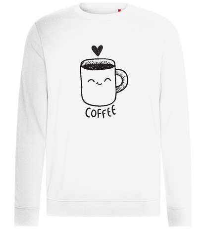 Cute Coffee Design - Comfort unisex sweater_WHITE_front