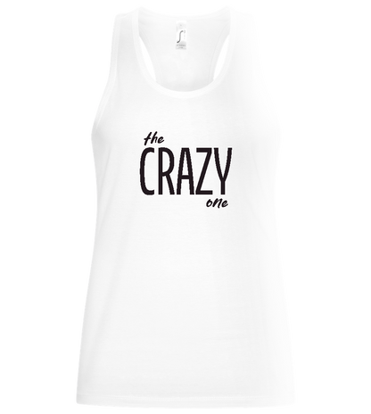 The Crazy One Design - Basic women's tank top_WHITE_front