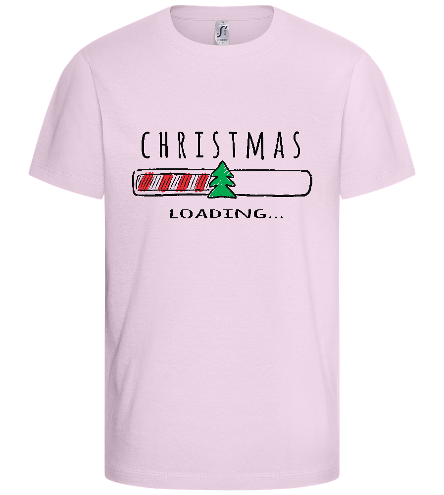 Christmas Loading Bar Design - Comfort kids fitted t-shirt_LIGHT PINK_front