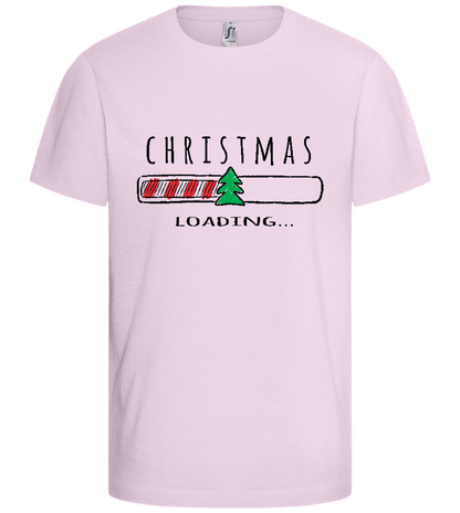 Christmas Loading Bar Design - Comfort kids fitted t-shirt_LIGHT PINK_front