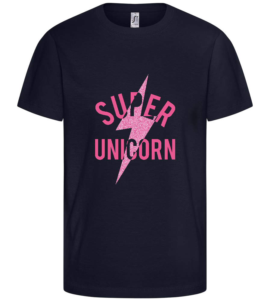 Unicorn Design  - Comfort kids fitted t-shirt_FRENCH NAVY_front