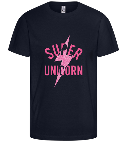 Unicorn Design  - Comfort kids fitted t-shirt_FRENCH NAVY_front