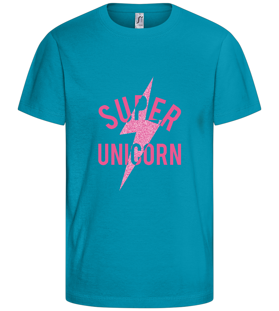 Unicorn Design  - Comfort kids fitted t-shirt_TURQUOISE_front