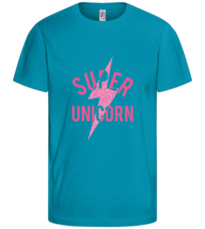 Unicorn Design  - Comfort kids fitted t-shirt_TURQUOISE_front