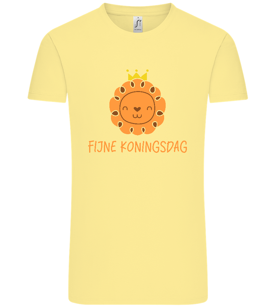 Fijne Koningsdag Design - Comfort Unisex T-Shirt_AMARELO CLARO_front