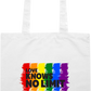 Love Knows No Limits Design - Premium colored cotton tote bag_WHITE_front