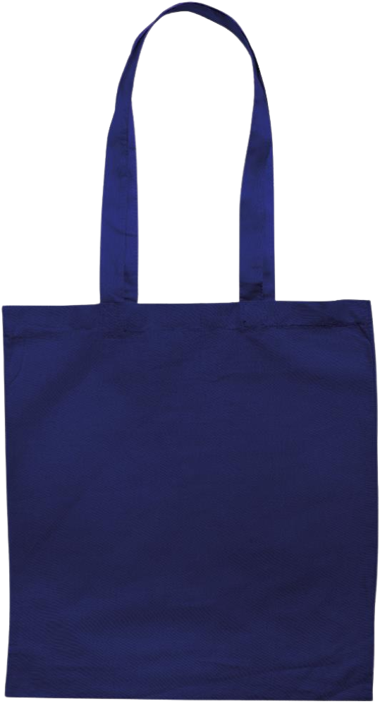 Love Knows No Limits Design - Premium colored cotton tote bag_BLUE_back