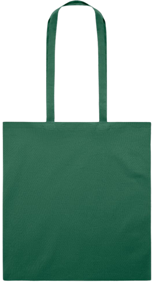 Love Knows No Limits Design - Premium colored cotton tote bag_DARK GREEN_back