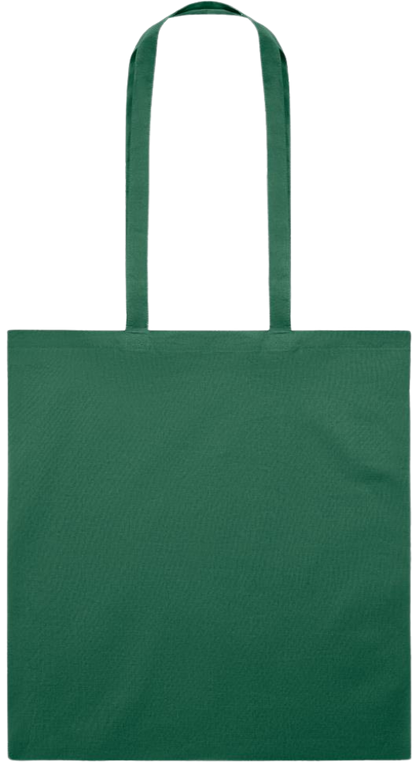 Love Knows No Limits Design - Premium colored cotton tote bag_DARK GREEN_back