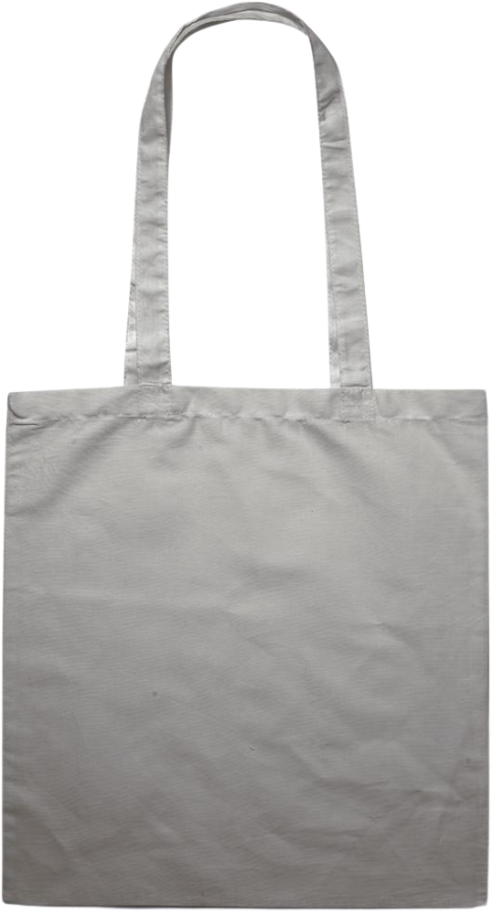 Love Knows No Limits Design - Premium colored cotton tote bag_GREY_back