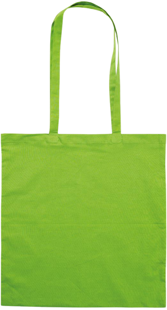 Love Knows No Limits Design - Premium colored cotton tote bag_LIME_back
